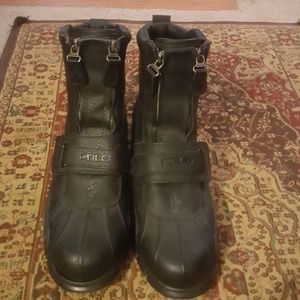 Men's Polo Sport Size 10 Leather Boots